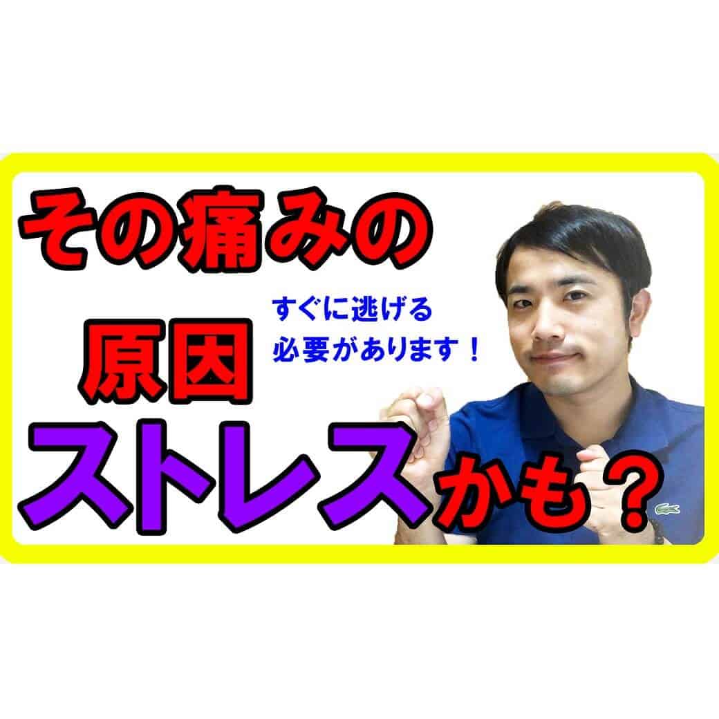 ストレスが痛みを強くする！発散や解消できないなら逃げましょう【健康生活】