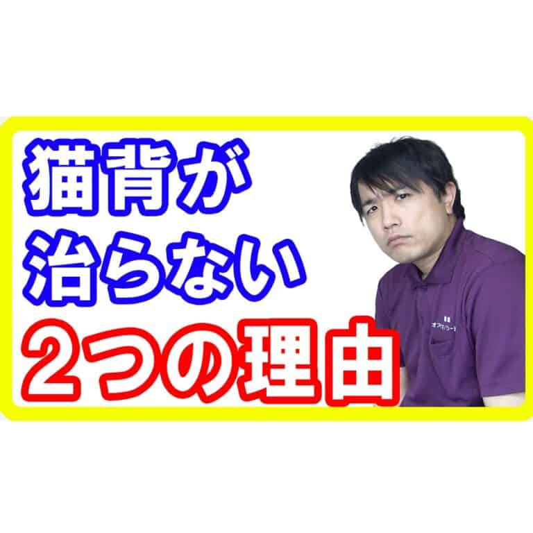 【首肩こり】猫背を治したいならこの方法しかない理由【宮崎都城整体】